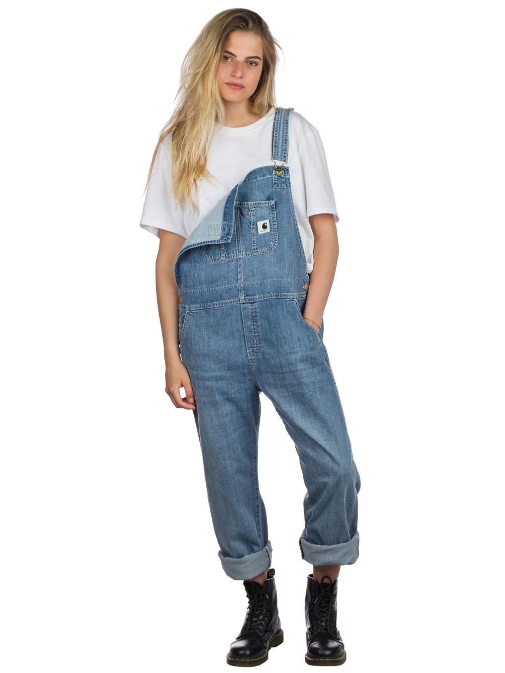 Denim bib overalls very sex